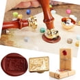 thumbnail image 4 of Ygjytge Sello en Forma Especial Cabeza Cobre Relieve 3D para Tarjeta Boda (Estrella Van Gogh), 4 of 9