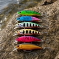 thumbnail image 4 of Sinking Minnow Fishing Lure 6cm 4.3g, Full Water Layer Hard Bait with Rattle, 3D Eyes Long Cast Tackle for Bass Trout Freshwater Saltwater(C), 4 of 6