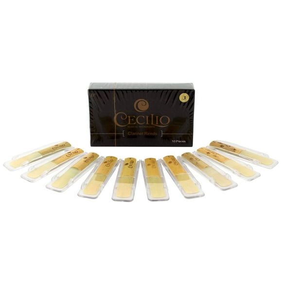 Cecilio Clarinettes Lot de 10 avec Étui en Plastique Individuel (Force 3.0)