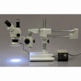 thumbnail image 2 of AmScope 7X-90X Trinocular Zoom Stereo Microscope with Heavy-duty Metal 80-LED Ring Light New, 2 of 4
