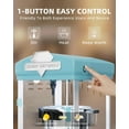 thumbnail image 7 of Miniyam 10 Oz Popcorn Machine with Cart, Large Kettle Popcorn Maker with Side Trays, Storage Cabinet & Tempered Glass, Countertop Convertible Popper for Home Theater, Parties & Events, Green, 7 of 7