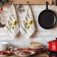 thumbnail image 6 of Sunflower Kitchen Towels Set of 3, Vintage Botanical Absorbent Dish Towels for Kitchen, Microfiber Hand Towel, Quick Drying Tea Towel for Cleaning Decorative Dishcloths Farmhouse Floral Wooden, 6 of 7