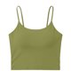 thumbnail image 2 of Camisetas de Cuello Sólido sin Mangas para las Mujeres Camisola Moda Casual Camisetas sin Mangas de Cuello en U de Longitud Regular para las Mujeres, 2 of 5