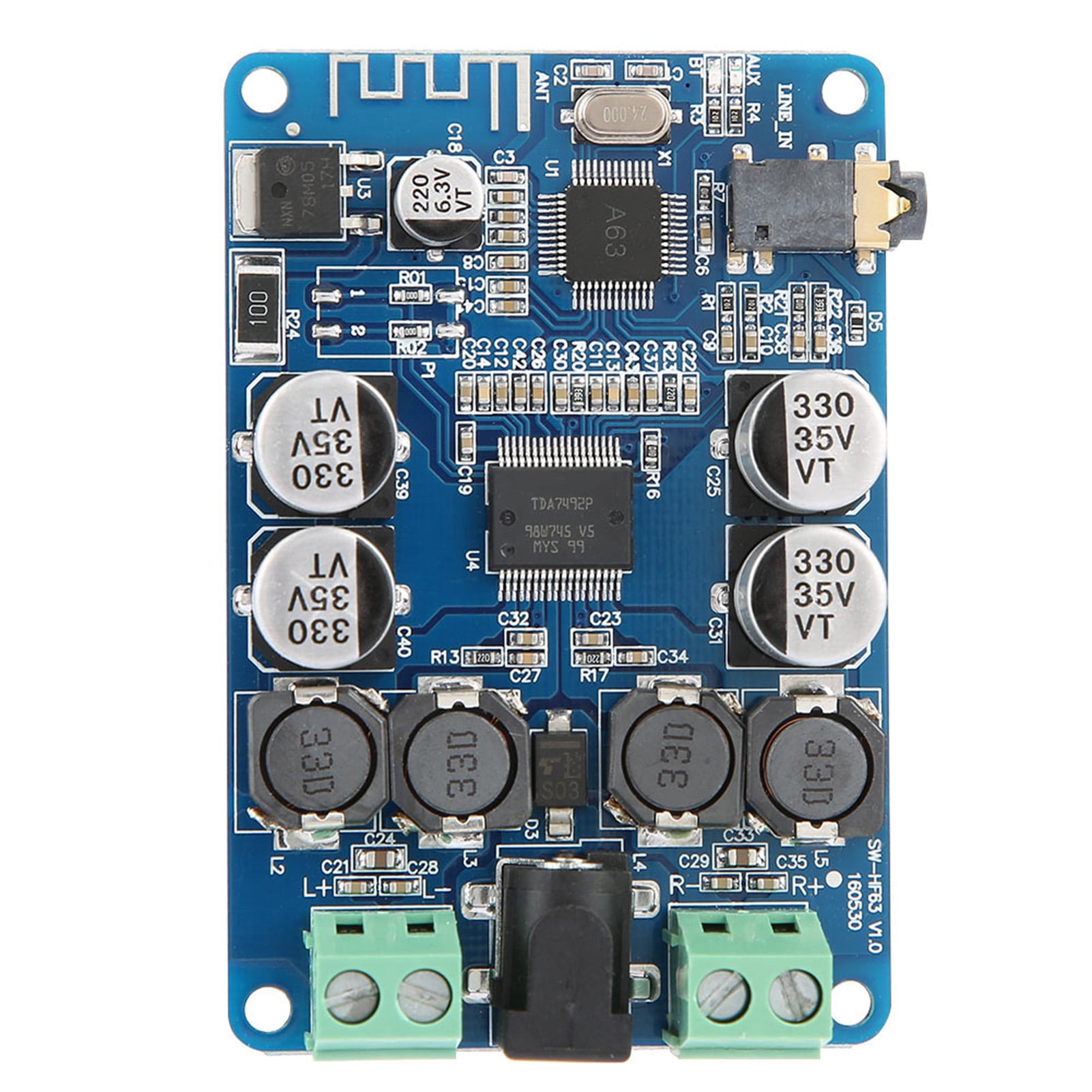 Scheda Amplificatore Stereo Bluetooth TDA7492P – 2x25W/2x50W, Wireless V2.1/4.0, Universale