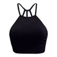 thumbnail image 5 of Women Summer Tops Women's Seamless Fitness Yoga Set With Push Up Sports Bra Crop Tops Sports Girls Sipper Big Foam Christmas Womens Cool Womens Camisole Shirt Chocolate Top Women Out Top 2xl Black M, 5 of 5