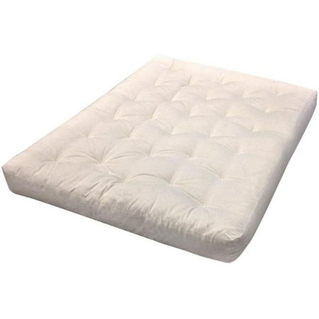 Gold Bond 707 8 in. All Cotton Futon Mattress, Natural -