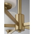 thumbnail image 3 of Maxim Dart 8-Light Transitional Chandelier in Satin Brass, 3 of 8