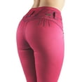 thumbnail image 1 of Fashion2Love Women's Juniors Colombian Design Butt Lift Push Up Mid Waist Skinny Jeans, 1 of 9