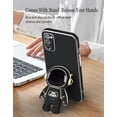 thumbnail image 4 of Compatible with Samsung S20 FE 5G Case Silicone TPU Plating, Samsung Galaxy S20 FE 5G Cases Cute Astronaut Pattern Phone Case with Stand (Black), 4 of 6