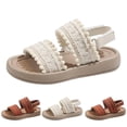 thumbnail image 5 of Ruyang Open Toe Flat Sandals for Girls Chunky Adjustable Straps Non-Slip Sandal Summer Beach Vacation Casual Shoes, 5 of 9