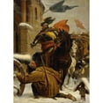 thumbnail image 2 of Karl von Blaas 11x14 Black Ornate Wood Framed Double Matted Museum Art Print Titled: Johann De Werth's Attack at Tuttlingen 1643 (1866), 2 of 5