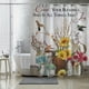 thumbnail image 2 of 1pc Country Retro Flower Shower Curtain - Farmhouse Bathroom Decor with Waterproof Polyester Fabric and Hooks - 70.87inch x 70.87inch, 2 of 5