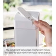 thumbnail image 3 of Yamazaki Home Water Pitcher, White, ABS Plastic, 0.4 gallons, 1.2 liters, Airtight, Lid, No Assembly, 3 of 7