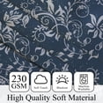 thumbnail image 3 of Mizhona Navy Blue Blackout Curtains for Bedroom,Boho Floral Printed Room Curtains Set of 2,42"x108", 3 of 5