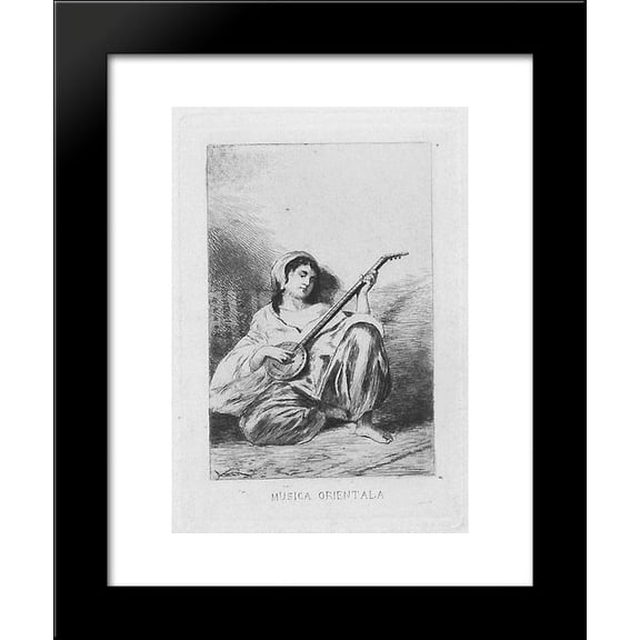 Oriental Music 20x24 Framed Art Print by Theodor Aman