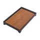 thumbnail image 3 of Bandeja de té de bambú, bandeja para servir té, accesorio decorativo resistente para té, plato compacto para aperitivos, mesa de té Gongfu para casa d 30 cm x 19 cm x 4 cm, 3 of 9