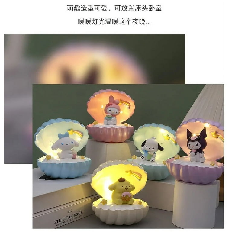 Sanrio Toy Kuromi Cinnamonroll My Melody Led Light Creative Shells