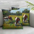thumbnail image 3 of Orinice Impressionist Painting Graphic Decorative Throw Pillow Cover for Home Couch Living Room Bed Sofa 22x22in, 3 of 5