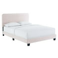 thumbnail image 2 of Modway Celine Channel Tufted Performance Velvet King Platform Bed in Pink, 2 of 8