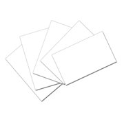 Index Cards, White, Unruled, 3" x 5", 100 Cards