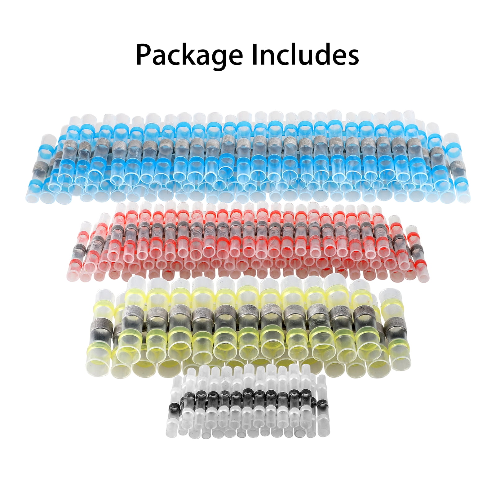 25 PACK 100/% COPPER SHIPS FREE TODAY! RED 8 GAUGE VINYL BUTT CONNECTORS