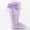 Purple, variant on Yoyauz Knee High Enough Socks For Girls Bow Stockings For Babies And Toddlers Cotton Ruffles Uniform Leggings