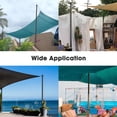 thumbnail image 7 of Yescom 8Ft Sun Shade Sail Pole Post Canopy Awning Deck Patio Backyard with Pole Bracket Clamp Powder Patio Outdoor Black, 7 of 7
