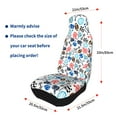 thumbnail image 4 of Pofeuu Sport Items Print Automotive Car Seat Covers Flat Cloth Full Set Seat Covers,Car Seat Covers front seats for Cars Trucks and SUVs(Two packs), 4 of 7