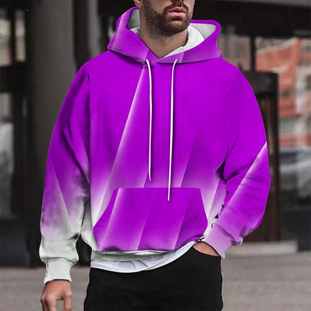 Sudadera con capucha para hombre, estilo casual, con cuello redondo, estampado, manga larga, blusa de poliéster
