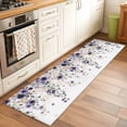 thumbnail image 3 of Purple Flowers 2'x6' Runner Rug, Spring Floral Elegant Pastoral Watercolor Washable Non-Slip Area Rugs for Hallway Kitchen Floor Bedroom Entryway, StainResistant Laundry Carpet Decoration Indoor Mat, 3 of 9