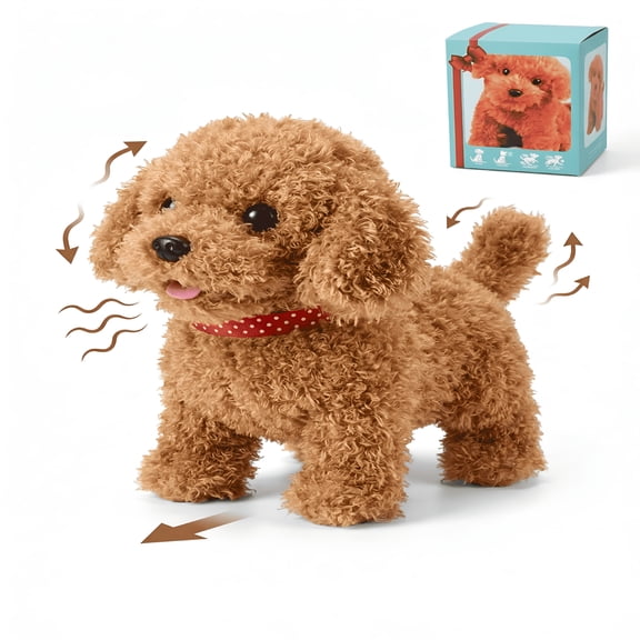 CYFW 2026 Upgraded Robot Dog - Realistic Interactive Puppy Toy that Acts Like a Real Dog, Walks, Barks & Wags Tail, Electronic Plush Pet for Kids & Toddlers Gift
