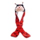 thumbnail image 4 of Sombrero de novedad jinwen Peluche Animal Guantes Bufanda Disfraz Invierno Mariquita, 4 of 8