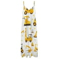 thumbnail image 3 of Excavator Construction Vehicle Truck Fine Art Sleeveless Dress Summer Dress Woman 2025, 3 of 6