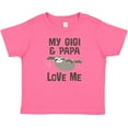 thumbnail image 3 of Inktastic My Gigi and Papa Love Me Girls Baby T-Shirt, 3 of 5