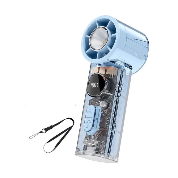 ZELVINN High Speed Rechargeable Fan Outdoor Portable Handheld Powerful Fan Outdoor Light Weight Coolers Enduring