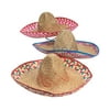 Adult's Embroidered Sombreros, Cinco De Mayo Accessories, 12 Pieces
