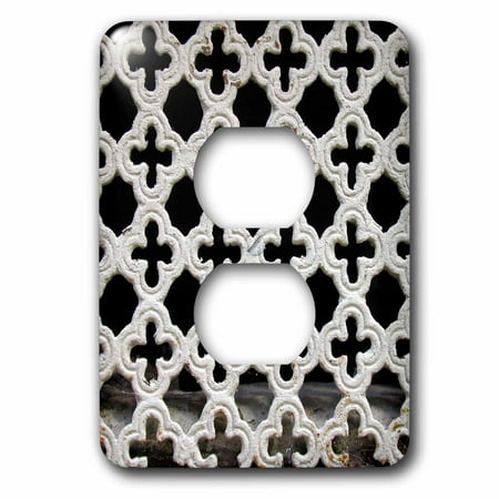 Cut Out Cross - 3dRose Image of Concrete Cut Out Crosses - 2 Plug Outlet Cover