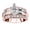 Rose Gold, variant on 1.75 Carat Channel Baguette Round GIA Certified Designer Diamond Engagement Ring Marquise Shape (0.75 Ctw Center Stone K Color SI2 Clarity) Platinum Size: 9
