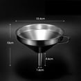 thumbnail image 4 of Stainless Steel Funnel with Handle Kitchen Filling Metal Hopper 11 13 15cm, 4 of 7