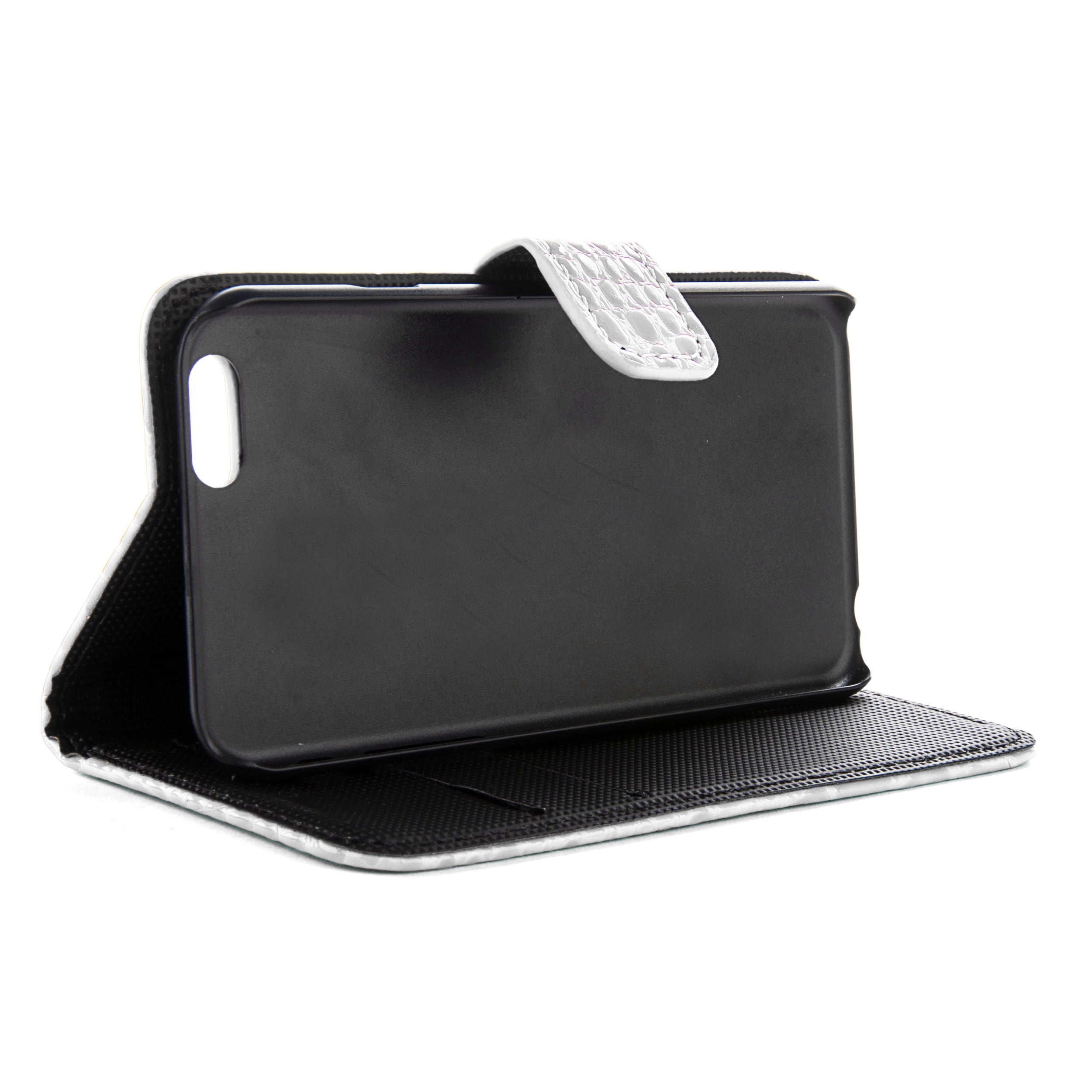 Flip Wallet Folio Phone Case Croc Embossed leather for iPhone 6s iPhone 6
