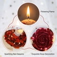thumbnail image 3 of Décor de Fête à Paillettes Rouges, Bougies d'Anniversaire 9e Butterfly, Bougies Chiffres pour Gâteau Décorées de Roses Rouges, pour Anniversaires, Fêtes et Célébrations de Mariage, Fleur C Numéro 9, 3 of 5