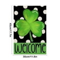 thumbnail image 3 of Chmadoxn Spring St. Patrick's Day Garden Flag, St Patricks Day Accessories, 12x18 Inch Double Sided, Burlap Lucky Shamrock Welcome Yard Flag Banner Home Outdoor Decor, 3 of 6