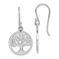 thumbnail image 4 of Sterling Silver Rhodium Plated Tree Dangle Earrings, 4 of 4