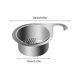 thumbnail image 2 of Filtro multifuncional de acero inoxidable para grifo de cocina; colador de frutas; colador de alimentos; escurridor de verduras, 2 of 6