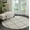 Cream, variant on Nourison Brisbane Trellis Cream 4' x ROUND Area Rug, (4 Round)