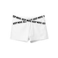thumbnail image 3 of iixpin Big Girls Boycut Letter Waist Swim Shorts Athletic Dance Short Pants Summer Hot Bottoms Ivory 16, 3 of 5