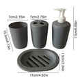 thumbnail image 3 of Dvumao Bathroom Soap Dispenser Set | 4-Piece Accessories Kit with Soap Dish & Toothbrush Cup | Teens Room Decor Gift, 3 of 6
