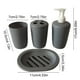 thumbnail image 3 of Set De Bao De Plstico De 4 Piezas Para Organizacin De Artculos De Aseo, Ideal Para Organizar Los Artculos Esenciales Del Bao Y Mantener La Limpieza, UKHBMC | Gray, 3 of 6