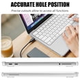 thumbnail image 3 of IC ICLOVER for MacBook Neo 13 inch A3404 (2026), Snap on Hard Shell & Keyboard Cover & Screen Film for MacBook Neo 13" with A18 Pro Chip, Clear, 3 of 8
