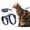 Cool Grey, variant on PetThem Cat Harness and Leash, Small Large Cats Harness Escape Proof, Adjustable Soft Lightweight Step-in Kitten Harness and Leash Set for Walking Travel, Tropical Green